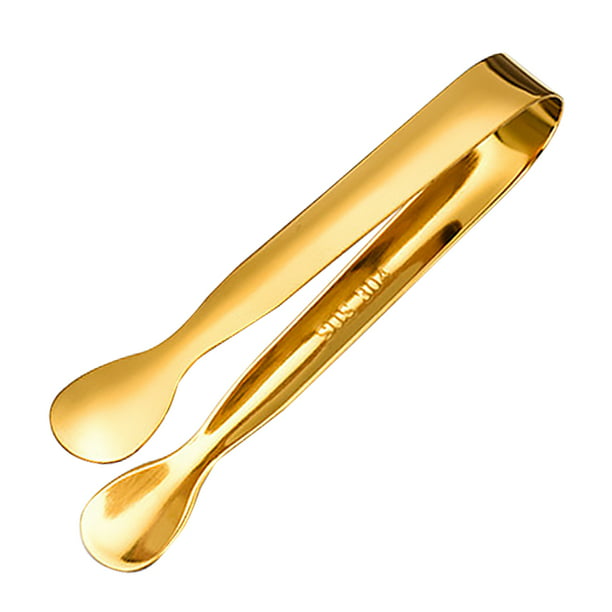 Details about   2pcs Stainless Steel Cube Sugar Tongs Ice Tongs Gold-plated Foods Clips Kitchen
